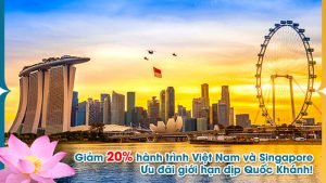 Vietnam Airlines khuyến mãi 20% giá vé nhân dịp Quốc khánh Singapore
