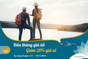 Giảm 20% giá vé cùng Vietnam Airlines đón tháng 11