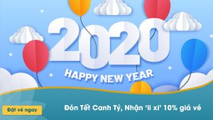 Đón Tết Canh Tý nhận lì xì khuyến mãi 10% giá vé Vietnam Airlines