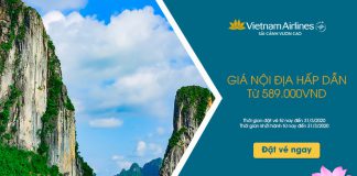Du xuân cùng khuyến mãi Vietnam Airlines chỉ từ 199.000 VND