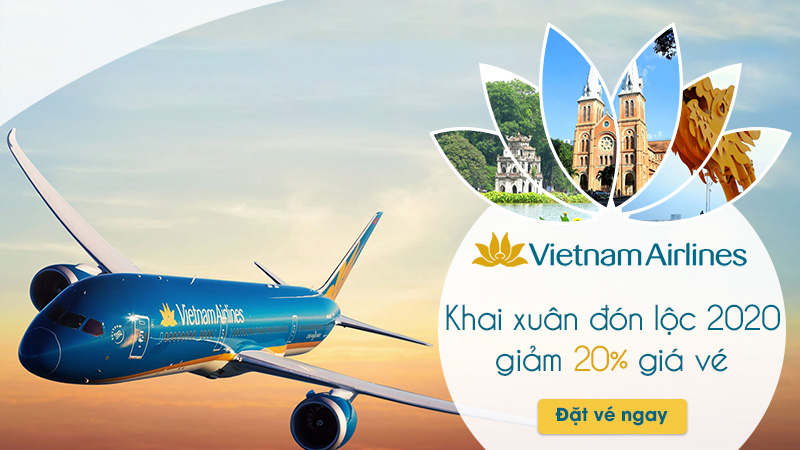 Vietnam Airlines khai xuân giảm giá 20% vé máy bay
