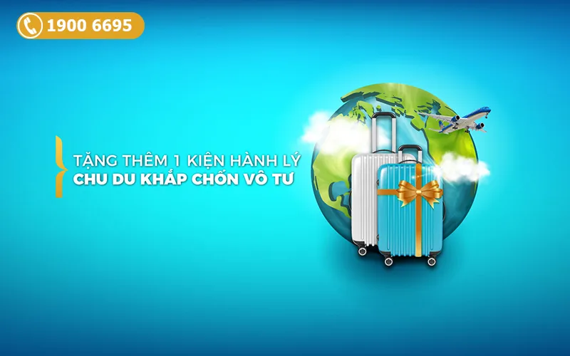 Vietnam Airlines miễn phí 01 kiện hành lý ký gửi quốc tế