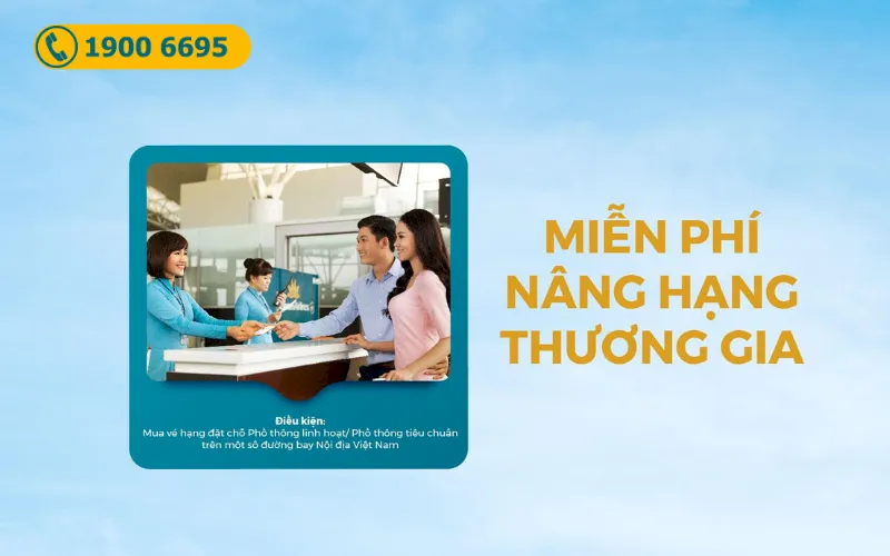 Vietnam Airlines miễn phí nâng hạng Thương gia cho vé Phổ thông