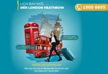 Tăng tần suất chuyến bay đi London Vietnam Airlines