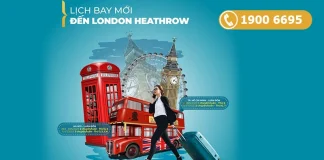 Tăng tần suất chuyến bay đi London Vietnam Airlines