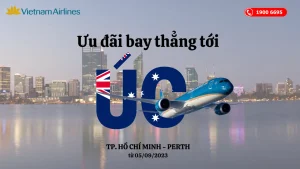 Vietnam Airlines mở đường bay thẳng từ Hồ Chí Minh đến Perth Úc