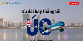 Vietnam Airlines mở đường bay thẳng từ Hồ Chí Minh đến Perth Úc