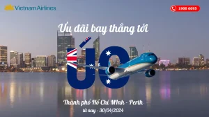 Vietnam Airlines ưu đãi đường bay tới Perth Úc