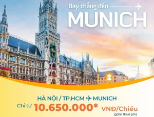 Vietnam Airlines mở đường bay đi Munich với ưu đãi hời