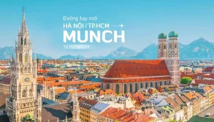 Vietnam Airlines giảm tới 15% giá vé máy bay đi Munich