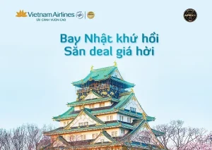 Vietnam Airlines ưu đãi tới 15% vé máy bay đi Nhật Bản